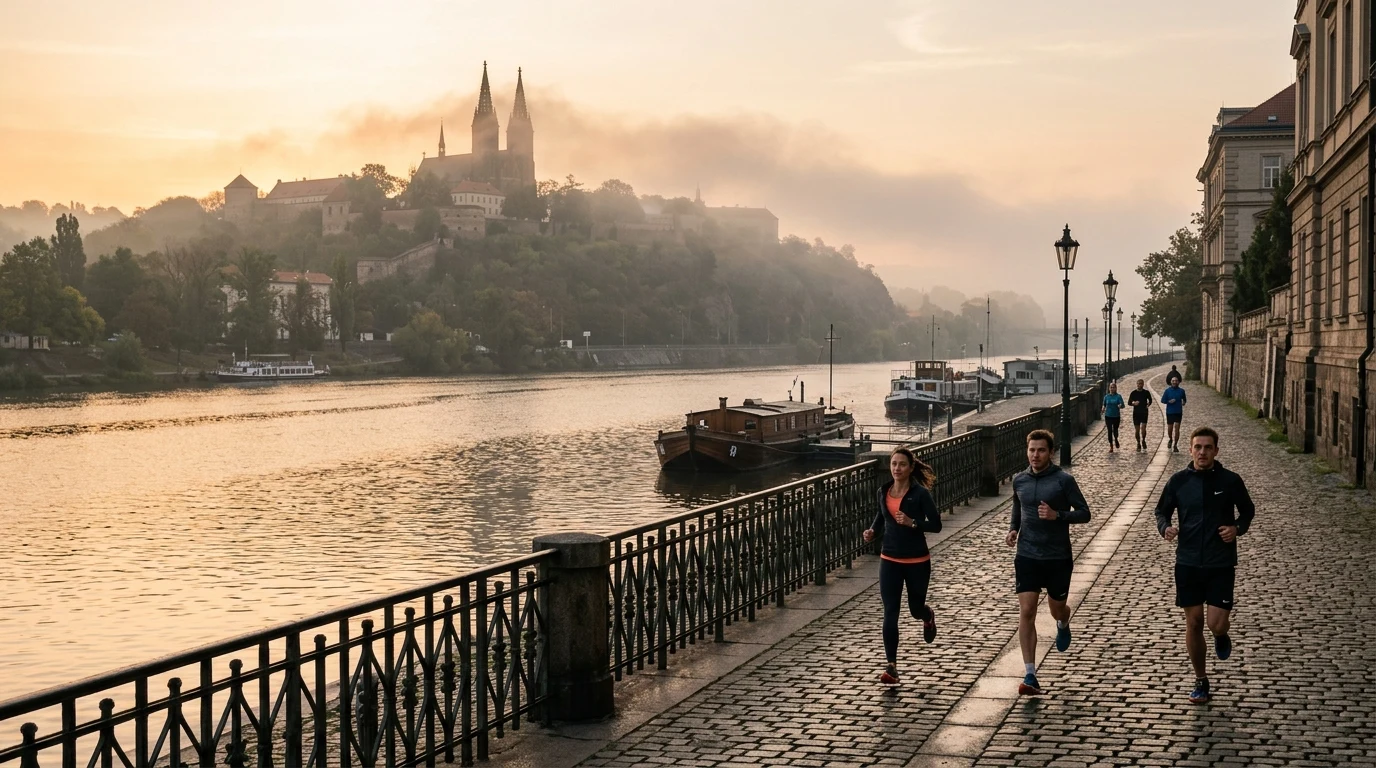 Běžecké trasy v Praze podél Vltavy a v parcích